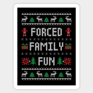 Funny Ugly Christmas Sweater - Forced Family Fun Magnet